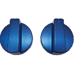 Thermador WKNOBKT3W Blue Metal Knob Kit for Professional Oven (2 pcs)