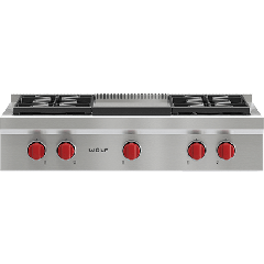Wolf  SRT364G 36 Inch Cooktop (Gas)