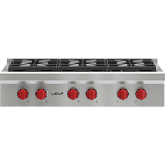 Wolf  SRT366 36 Inch Cooktop (Gas)