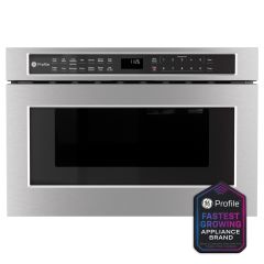 GE Profile PWL1126SWSS 24 Inch Built-In Microwave