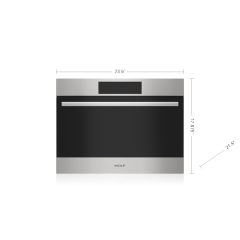 Wolf  SPO2450TE/S/T 24 Inch Electric Oven And Microwave Combo