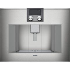 Gaggenau 400 Series CM450712 24 Inch Fully Automatic Stainless Steel Built-In Smart Coffee Machine with Automatic Steam Clean, Automatic Rinse, Personalized Beverages, Ground Coffee Drawer, Integrated Milk System, Integrated Lighting (Open Box)