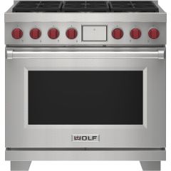 Wolf  DF36650/S/P 36 Inch Professional Gas Range