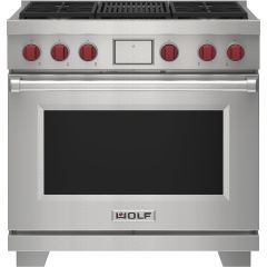 Wolf  DF36450C/S/P 36 Inch Professional Gas Range