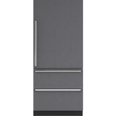 Sub-Zero DET3650R/R 36 Inch Bottom Freezer Built-In Refrigerator