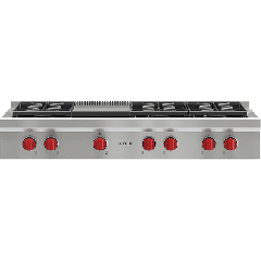 Wolf  SRT486G 48 Inch Cooktop (Gas)