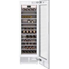 Gaggenau Vario 400 Series RW466765 24 Inch Panel Ready Tri-Zone Smart Wine Cooler with 99-Bottle Capacity, 12 Oakwood Trays, Glare-Free LED Lighting, TFT Touch Display, 41°F to 68°F Temperature Range (Open Box)