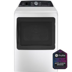 GE Profile PTD70GBSTWS 27 Inch Top Load Matching Gas Dryer