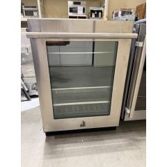 JennAir JUBFL242HL 24 Inch Built-in Undercounter Dual Zone Beverage Center with 13 bottle Capacity, Obsidian Interior, UV-Resistant Low-E Thermal Glass, Glass Shelves, Smooth Close Door, LED lighting, Sabbath Mode: Left Hinge (Open Box)