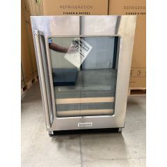 KitchenAid 24 Inch Freestanding/Built-In Undercounter Dual Zone Beverage Center Stainless Steel Right Hinge KUBR214KSB (Open Box)