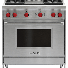 Wolf  GR364G-LP 36 Inch 36" And Larger Free Standing Gas Range