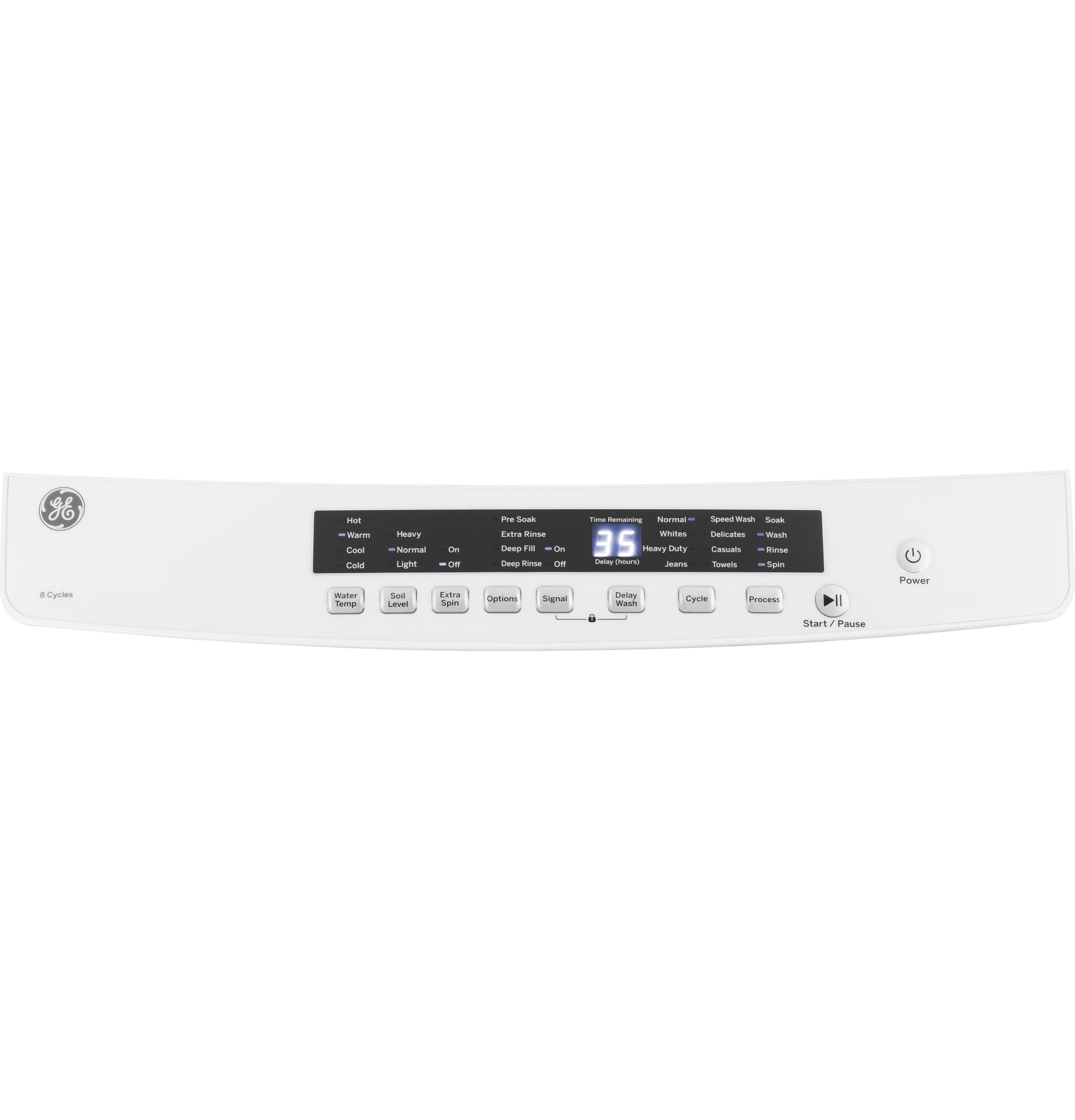 Electronic one-touch controls with LED read-out