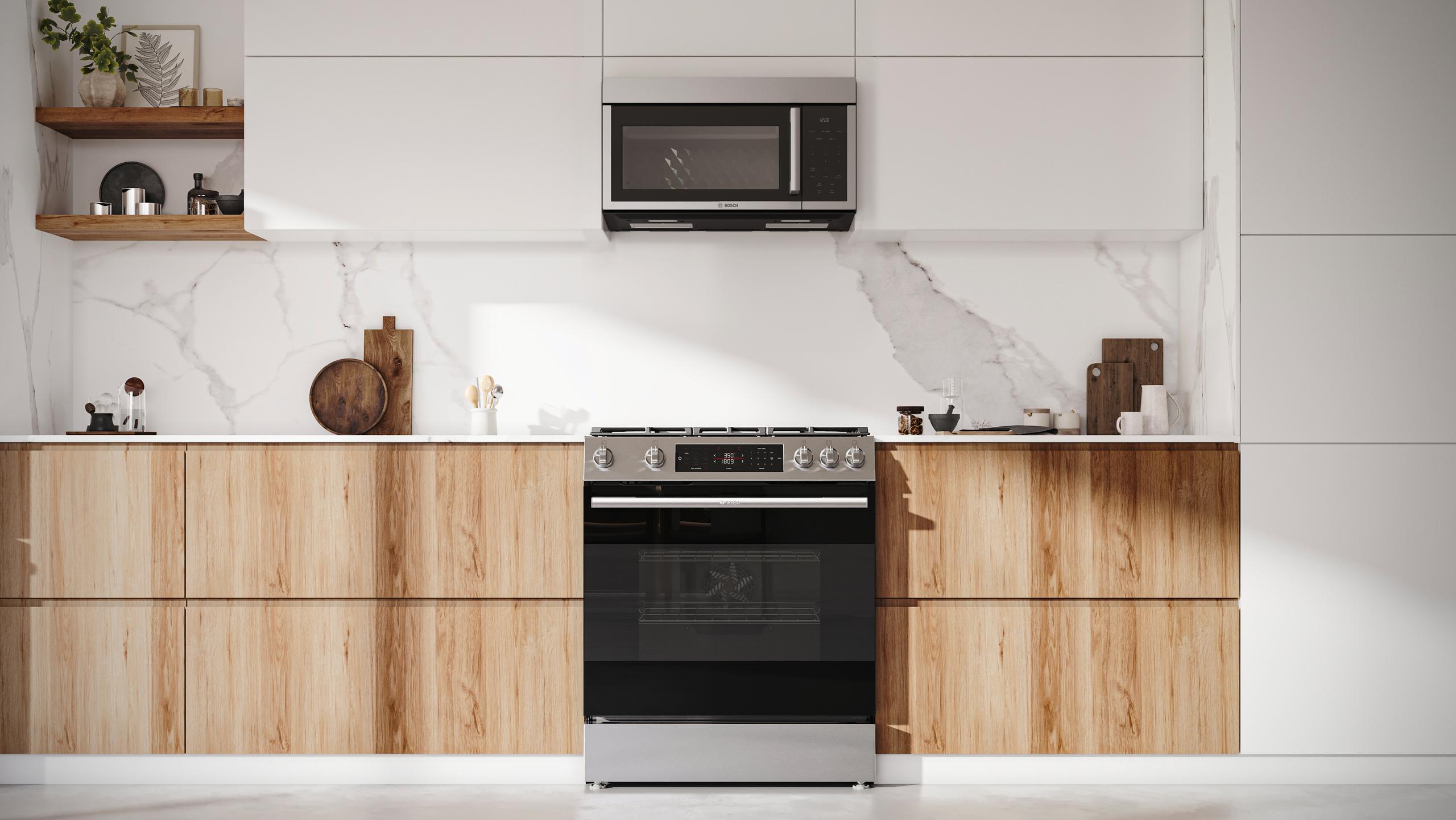 Pairs with Bosch Ranges or Cooktops