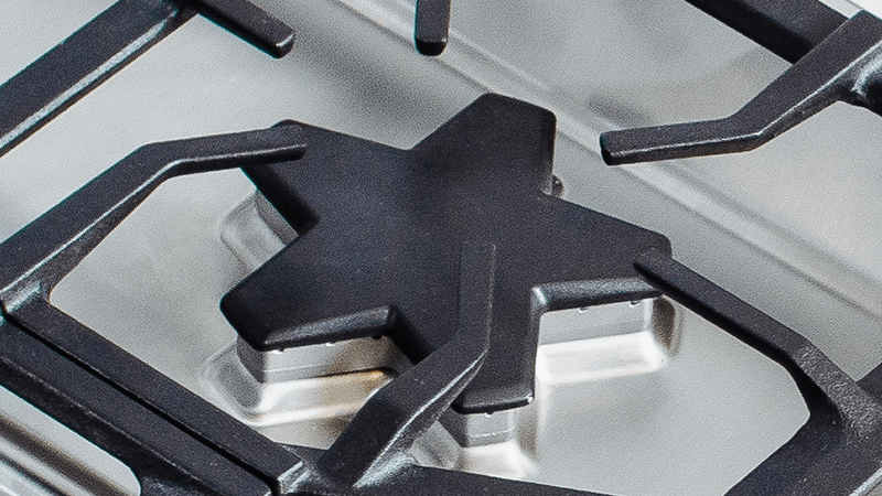 Our Star(R) Burner provides equal flame distribution