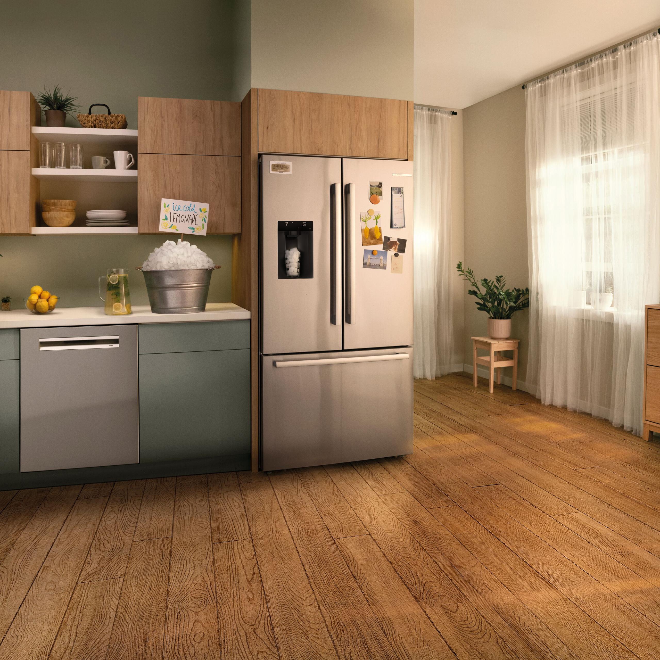 Industry's fastest refrigerator ice maker*