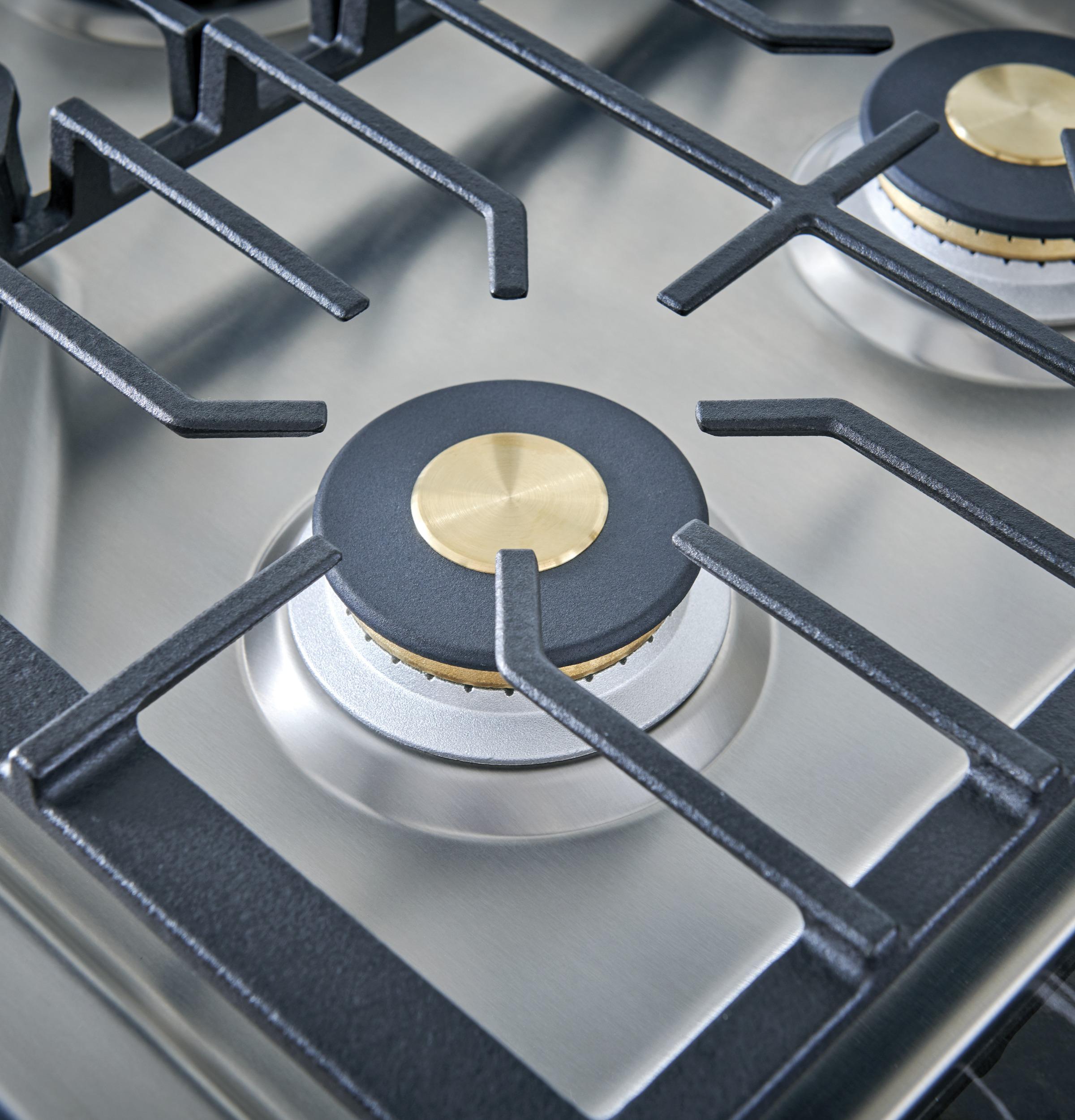 Brass burners accents