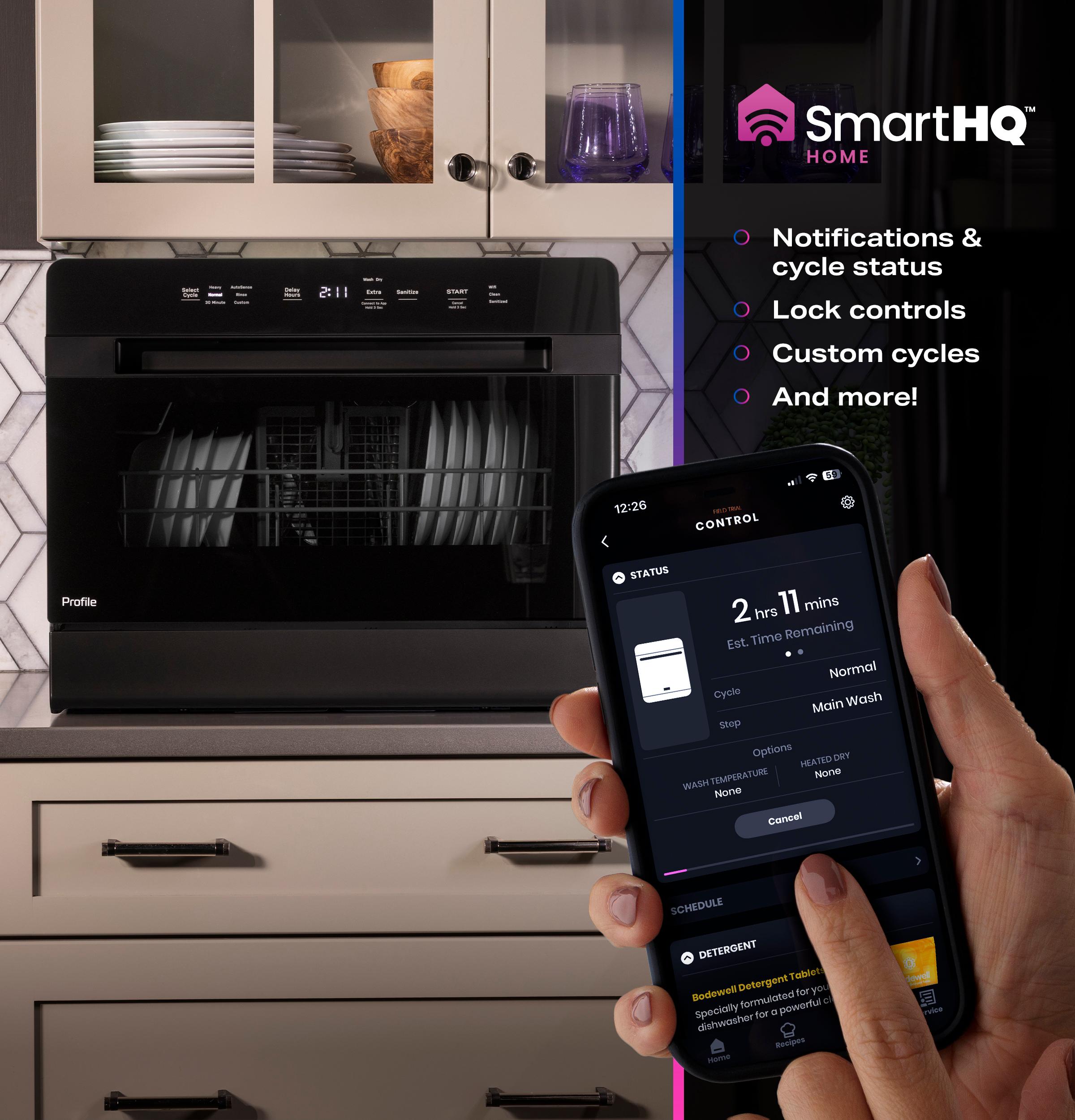 Built-in WiFi Powered by SmartHQ(TM)