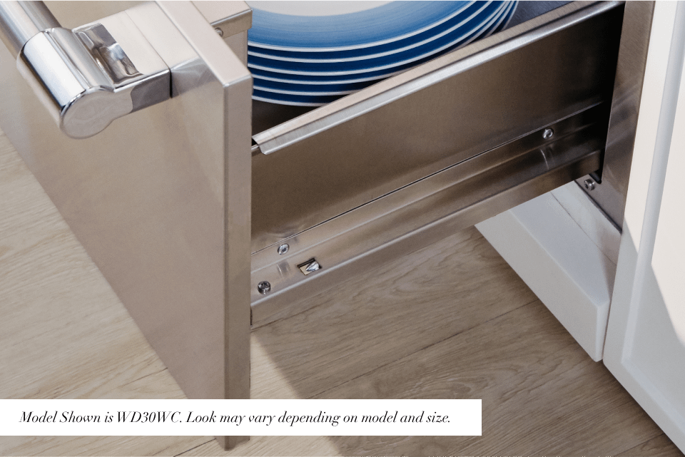 Warm your dinner plates in the 2.2 cu. ft. cavity