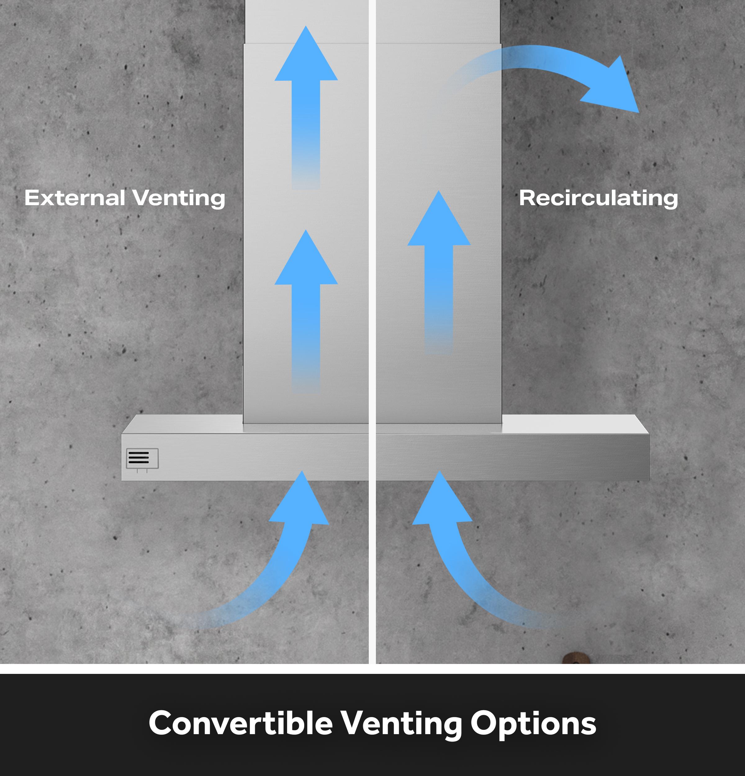 Convertible Venting Options