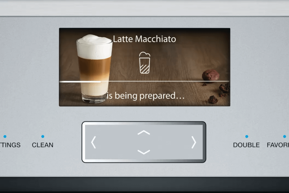 Store up to 8 personalized beverages presets