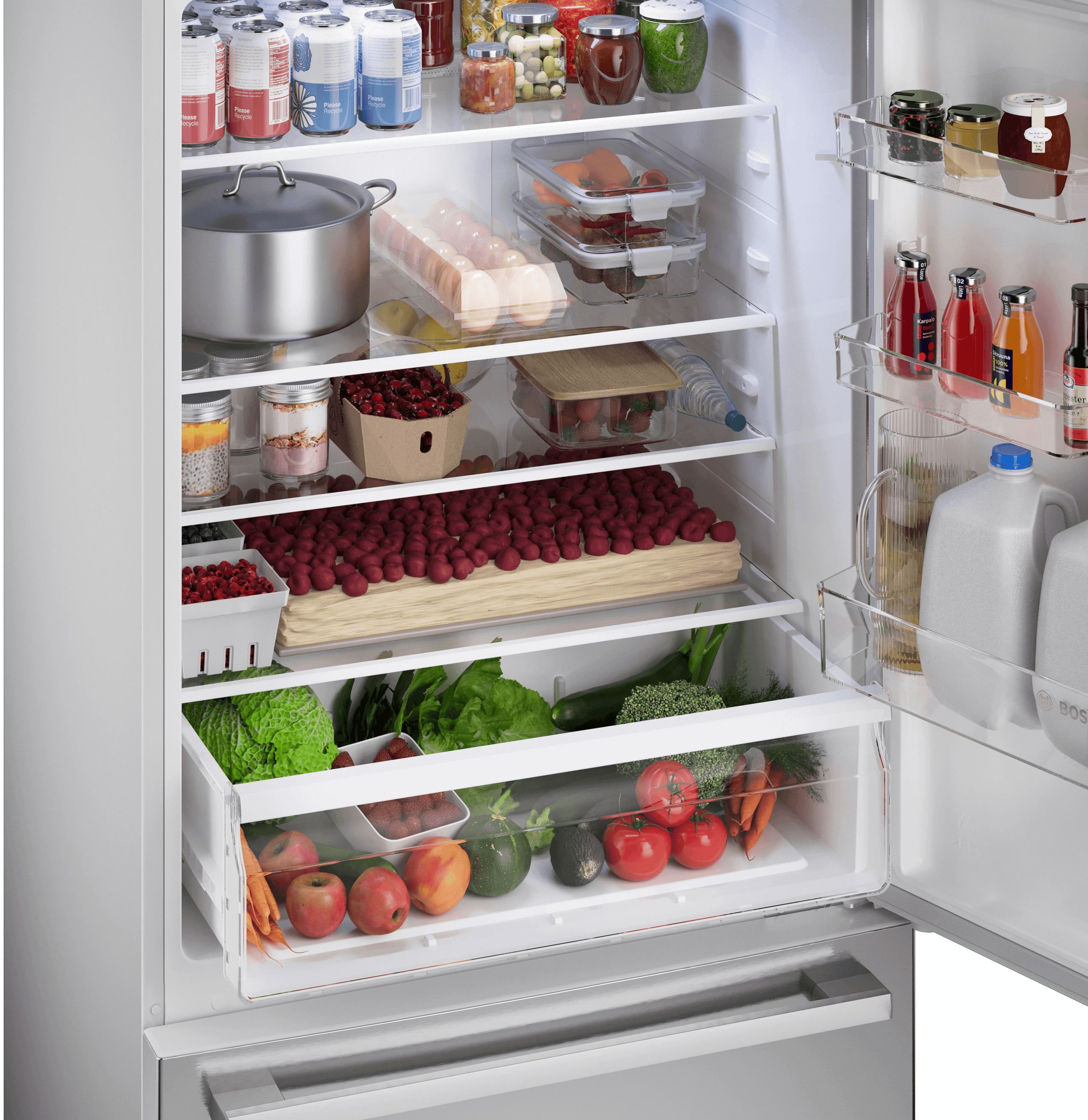Full width produce drawer