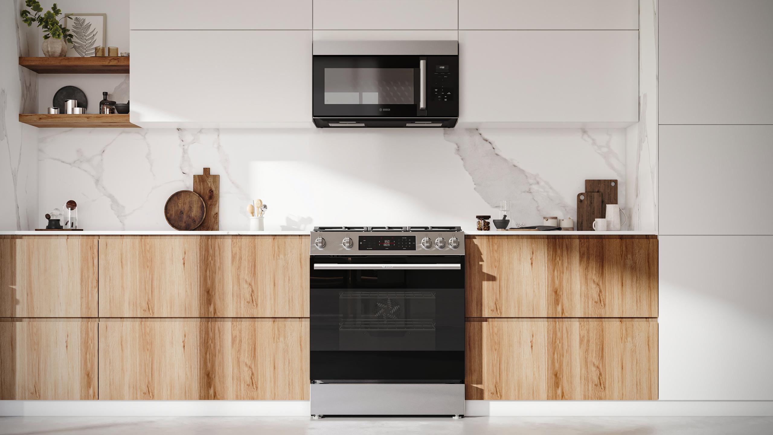 Pairs with Bosch Ranges or Cooktops