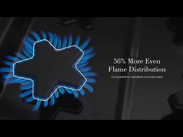 Our Star(R) Burner provides equal flame distribution