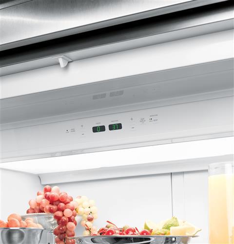 Upfront electronic controls with digital readout