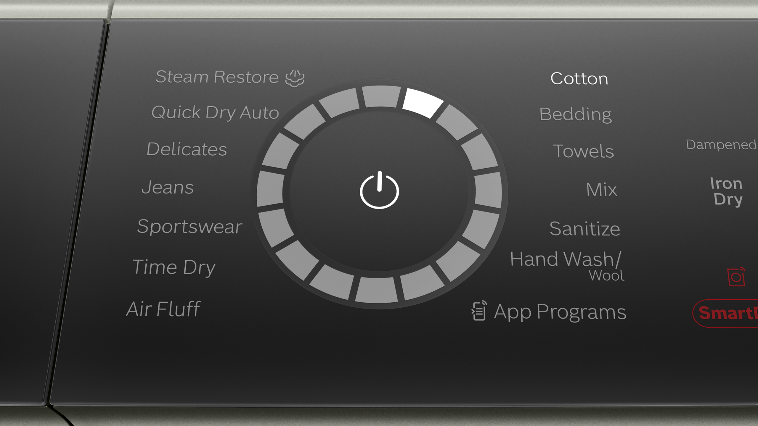 Easy Selection Touch Control Panel
