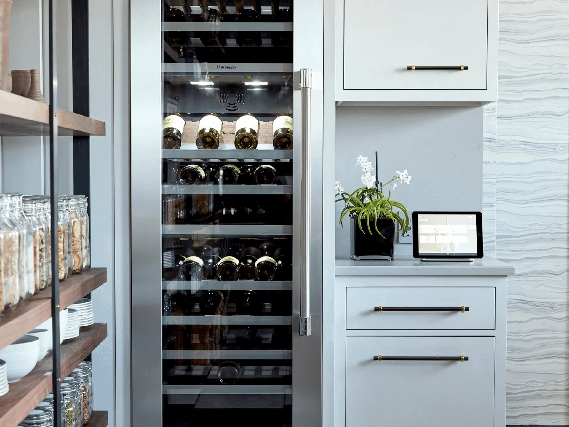 UV resistant tempered glass door
