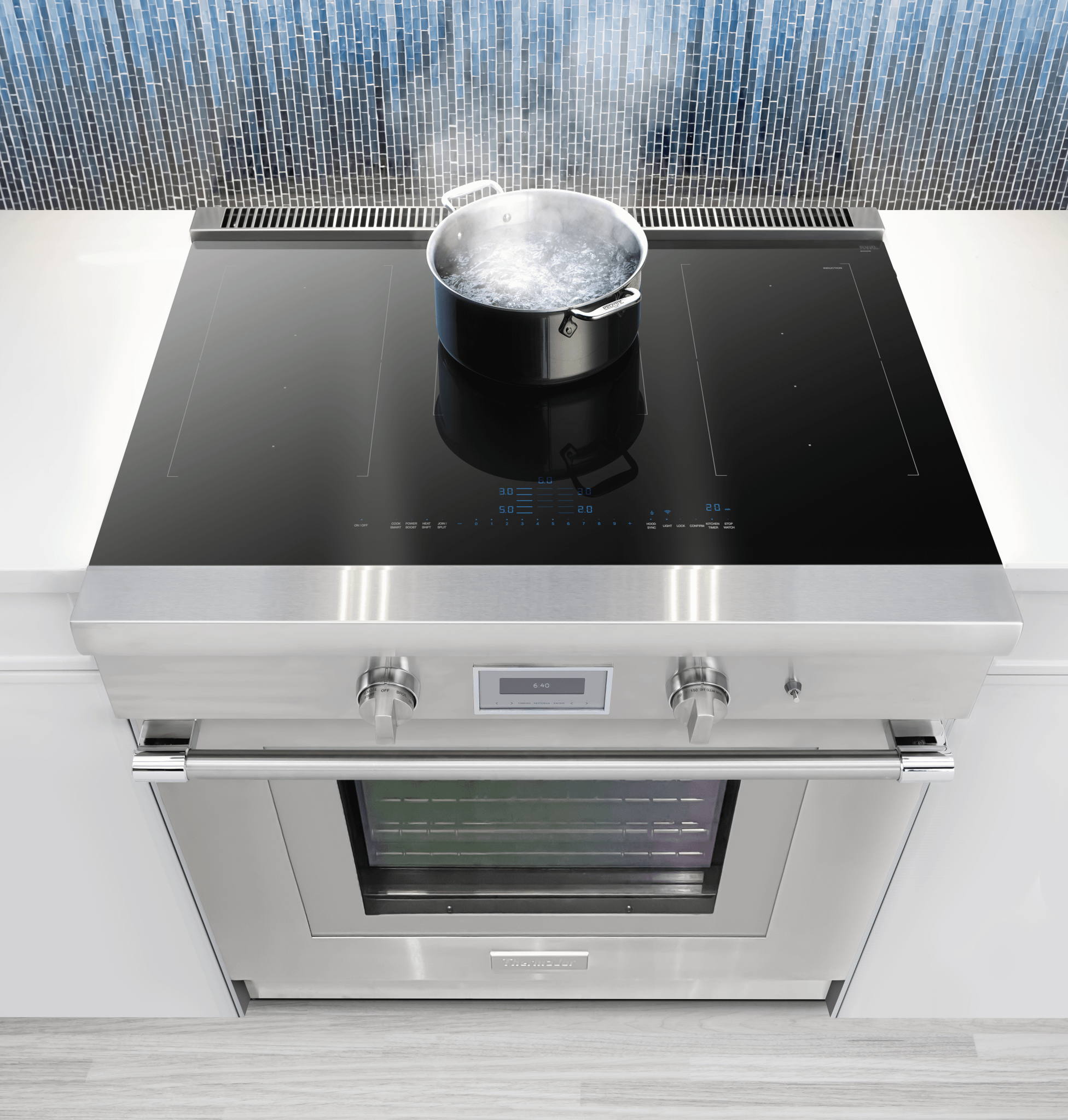 PowerBoost heats up pots or boils water quicker