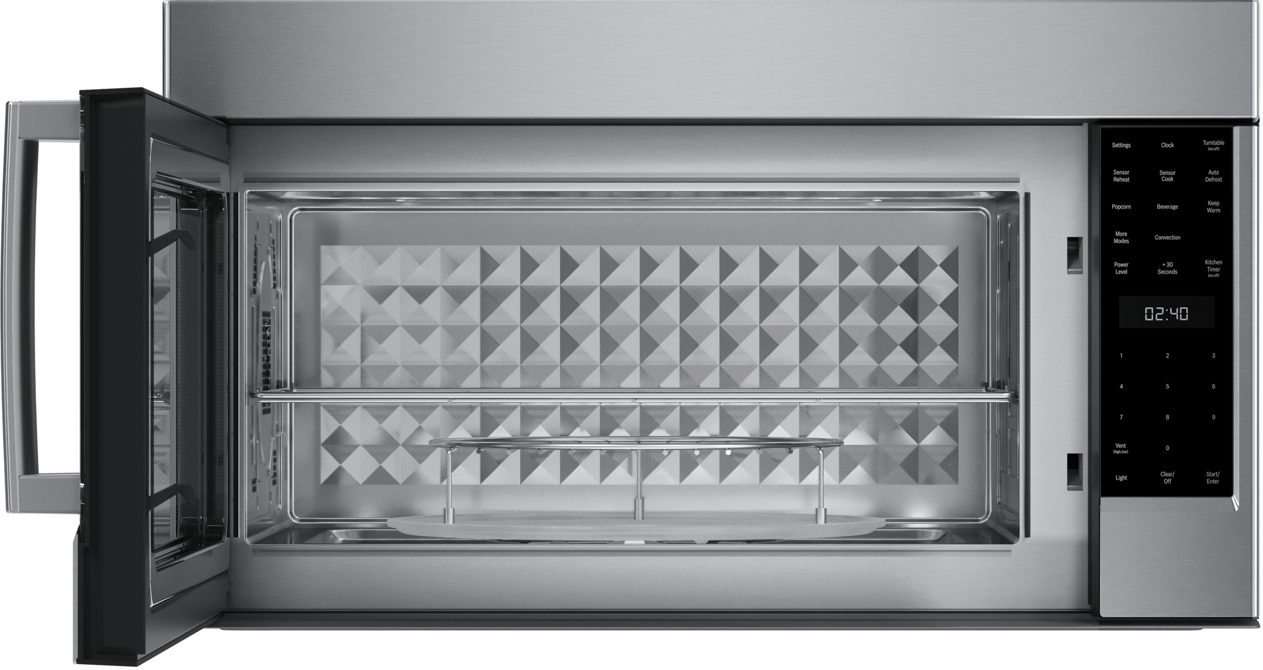 Large 1.9 cu. ft. capacity