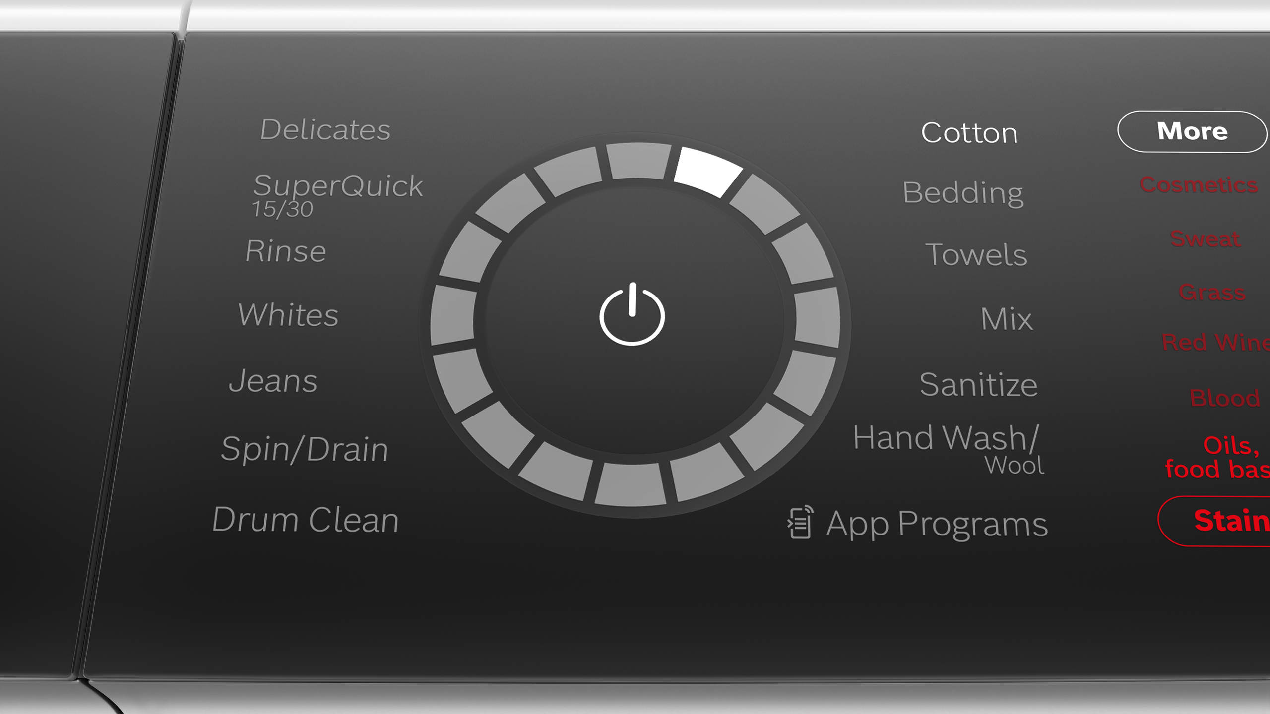 Easy Selection Touch Control Panel