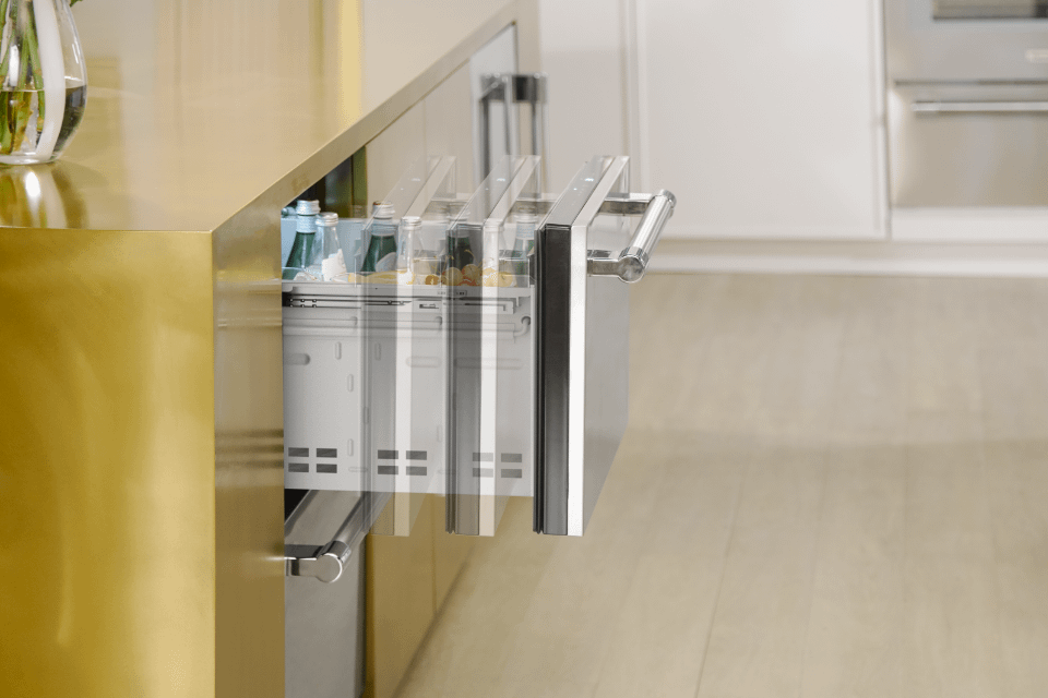 SoftClose(R) Drawers offer ultra-smooth glide