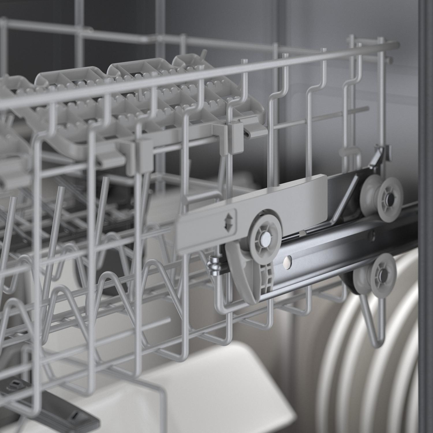 Newly redesigned EasyGlide(TM) rack system for a smooth glide on all three racks