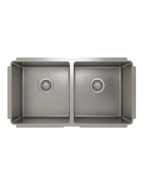 Julien ProInox Kitchen Sink 50/50 Stainless Steel 33"X18"X10" IH75-UE-331810