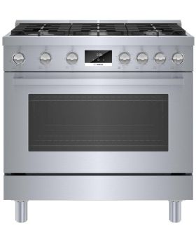 Bosch HGS8655UC 800 Series Gas Freestanding Range 36" Stainless Steel HGS8655UC