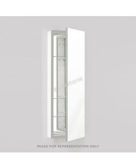 Robern Pl Series 19-1/4" X 30" X 4" Flat Top Cabinet With Polished Edge, Non-handed (reversible), Black Interior and Non-electric PLM2030B