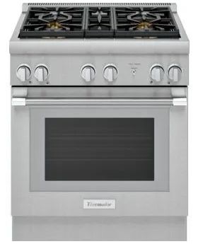 Thermador Pro Harmony Professional Series 30 Inch Freestanding Gas Range with 4 Sealed Star Burners on Pedestal 4.6 cu. ft. Convection Oven PRG304WH