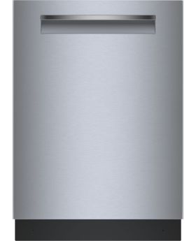 Bosch 500 Series 24 Inch Fully Integrated Built-In Smart Dishwasher with 16 Place Setting Capacity 44 dBA Stainless Steel SHP65CM5N