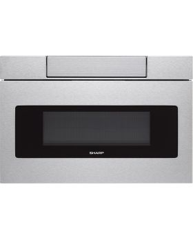 Sharp 24 Inch Microwave Drawer with Easy Touch™, Hidden Control Panel, Sensor Cook, Design Flexibility, Timer, 1,000 Watts, 1.2 cu. ft. SMD2470ASY