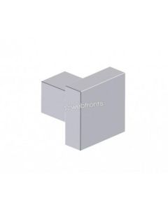 Kartners London Single Square Robe Hook 1-1/8" X 7/8" Size All Brass Construction 248134