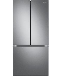 Samsung RF18A5101SR 33 Inch Stainless Steel Counter Depth French Door Smart Refrigerator with 17.5 Cu. Ft. Capacity, Power Cool & Freeze, Twin Cooling Plus, Wi-Fi, Ice Maker, ENERGY STAR Certified, Star-K Certified, and ADA Compliant