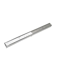 Infinity Drain S-TIF 65 40 Inch Tile Insert Frame Site Sizable Modify Length and Locate Outlet Placement On Site Satin Stainless Complete Kit S-TIFAS6540SB