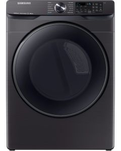 Samsung 27 Inch Gas Smart Dryer with 7.5 Cu. Ft. Capacity, Wi-Fi, Bixby Enabled Front Load Black Stainless Steel DVG50R8500V