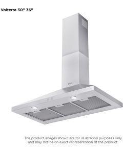 Elica Comfort Volterra 36 Inch Wall Mount Range Hood with 4-Speed/400 CFM Blower EVL436S3