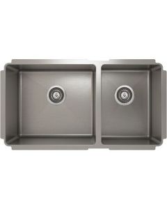Julien ProINOX 60/40 Kitchen Sink in Stainless Steel 33"X18"X10" IH75-UR-331810