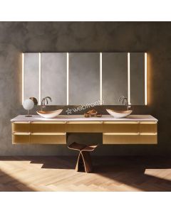 Robern M Series 23-1/4" X 30" X 4" Cabinet With Polished Edge, Left Hinge and Electric Upgrade: Interior Lighting, Electrical Outlets and Usb Charging Port MC2430D4FPLE2