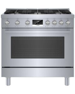 Bosch HDS8655U 800 Series Dual Fuel Freestanding Range 36" Stainless Steel HDS8655U