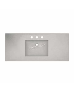 Native Trails 48 Inch Palomar Vanity Top with Integral Sink Ash 8" Faucet Spread Single Hole NSVNT48A